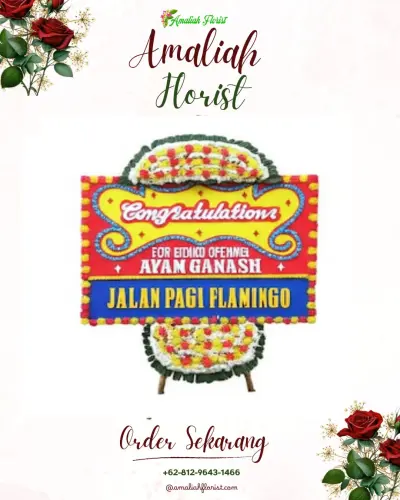 Bunga Papan Congratulation di Kampung Gelgel